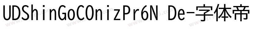 UDShinGoCOnizPr6N De字体转换
